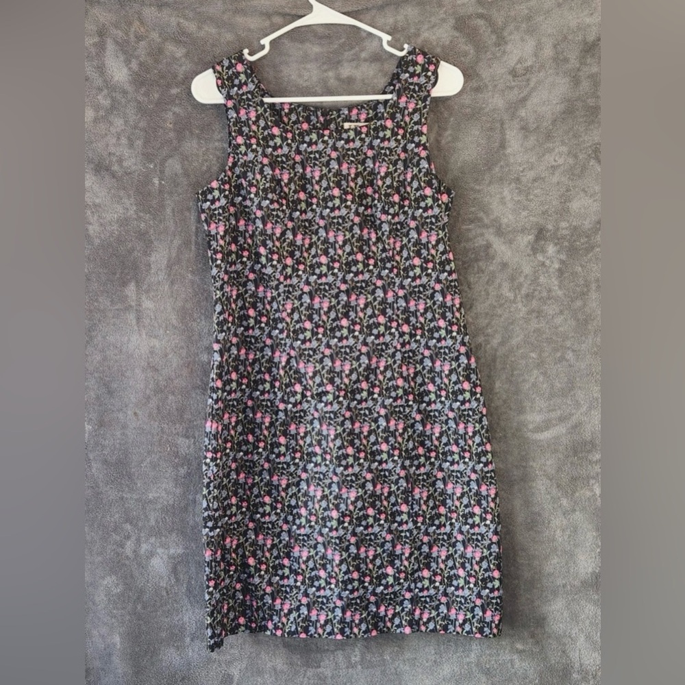 HW NEW YORK Floral Midi Dress - Pink and Black - Picture 2 of 9